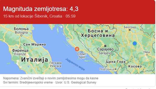 Uznemirujuće slike iz Hrvatske! Objavljeni snimci zemljotresa koji je jutros pogodio područje od Šibenika do Dubrovnika