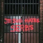 NA HRAMU U PRIŠTINI OSVANUO GRAFIT Isus mrzi Srbe