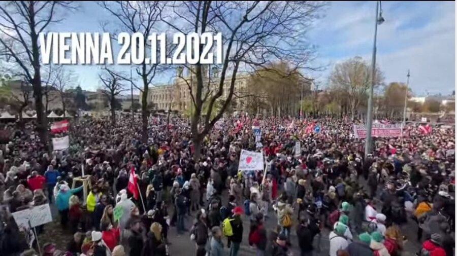  VLADA AUSTRIJE DOBILA ODGOVOR NA NOVE MERE: VIŠE STOTINA HILJADA LJUDI PROTESTUJE NA ULICAMA BEČA(VIDEO)