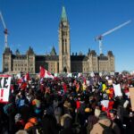 Hiljade ljudi okupilo se na ulicama Kvibeka da pruži podršku kamiondžijama