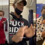 Čovek je izbačen sa leta jer je nosio duks „F*CK BIDEN“, čak i nakon što ga je skinuo (VIDEO)