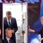 OVO JE VRHUNAC LUDILA! Vučić u programu uživo izašao iz frižidera! SNS prepevao pesmu Delija (VIDEO)