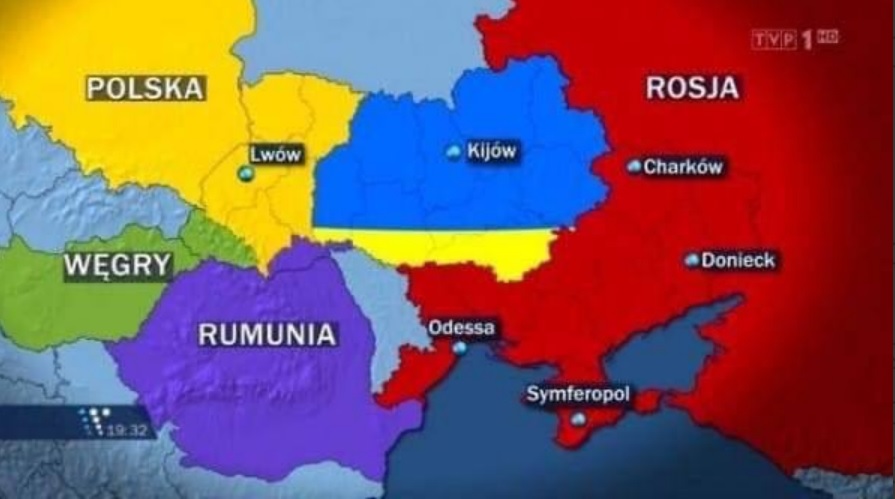  Poljska televizija objavila mapu podeljene Ukrajine! Da li je ovo plan ZAPADA?