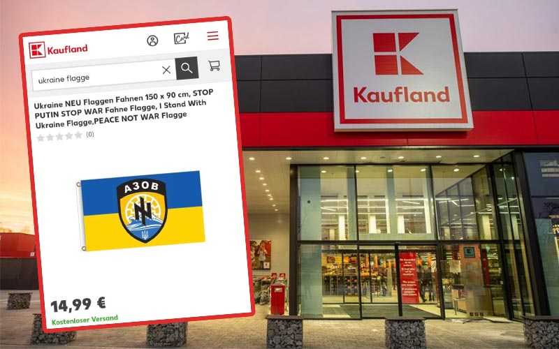  Nemački supermarket Kaufland nudi zastavu AZOVA po povoljnoj ceni