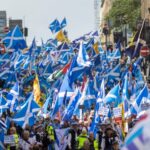 Veliki broj ljudi na PROTESTU za NEZAVISNOST ŠKOTSKE! (VIDEO)