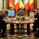 Medvedev o poseti Makrona, Šolca i Dragija Ukrajini: Ljubitelji žaba, kobasica i špageta vole da posećuju Kijev