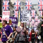 Protest u Londonu zbog najveće krize u poslednjih 40 godina