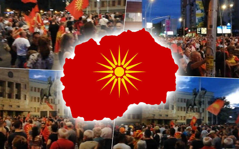  Visok nivo tenzije na novom protestu u Skoplju! Sukob Makedonaca i Šiptara- Ponovo potezani pištolji (VIDEO)