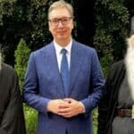 Porfirije ponovo sa Vučićem- Pričali o Briselu ali ni reči o Evro Prajdu