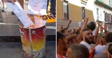 Protesti širom Italije! Narod spaljuje račune za struju (VIDEO)