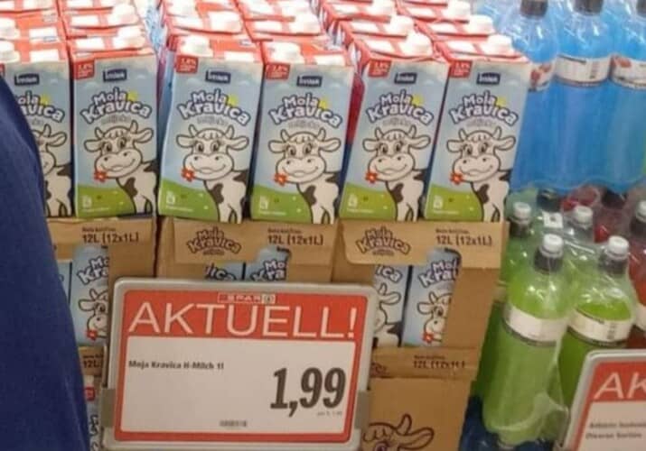  U Srbiji nema mleka na rafovima ali zato SRPSKOG MLEKA IMA U BEČU (FOTO)