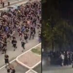 Za denacifikaciju! Navijači Dinama iz Zagreba marširaju Milanom koristeći NACISTIČKI POZDRAV (VIDEO)