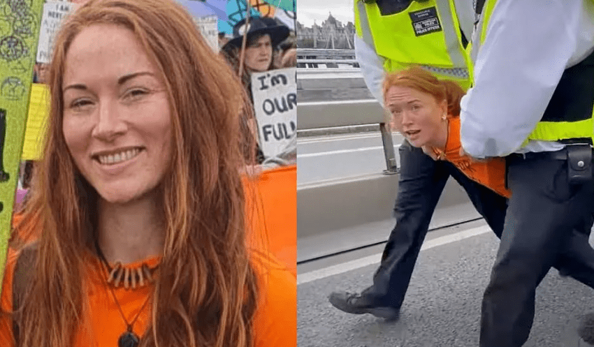  “OVO RADIM ZA MOG SINA”: Klimatka aktivistkinja uhapšena tokom protestovanja zbog loše KLIMATSKE POLITIKE!