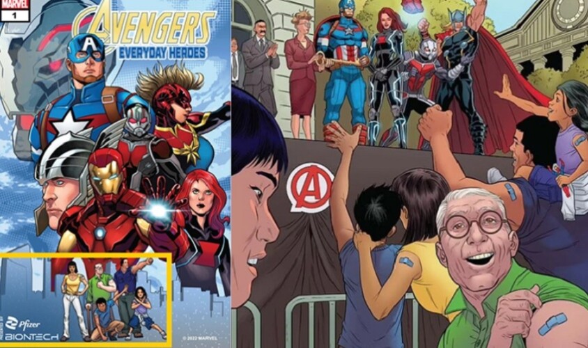  Marvel promoviše Pfizer vakcinu protiv COVID-a u stripu Osvetnici PSA