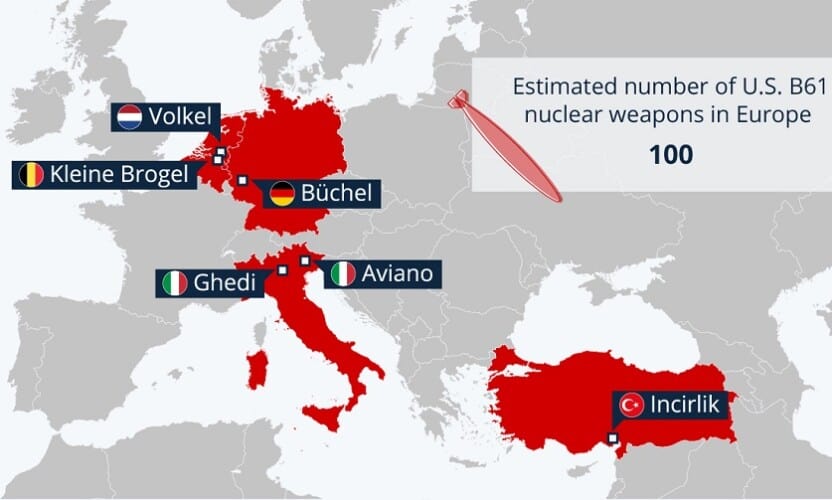  Evo gde se skladište američke nuklearne bombe u Evropi