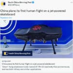 KINESKA VOJSKA testira leteći skejtboard