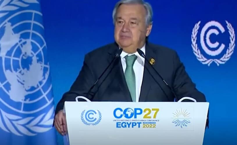  Klimatska histerija! Šef UN-a na COP-u 27: Krećemo se ka klimatskom PAKLU