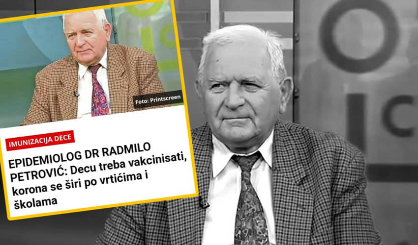  Kako je govorio iznenada preminuli a vakcinisani dr Radmilo Petrović: Srbi su bandoglavi, sve treba zatvoriti a decu vakcinisati (FOTO)