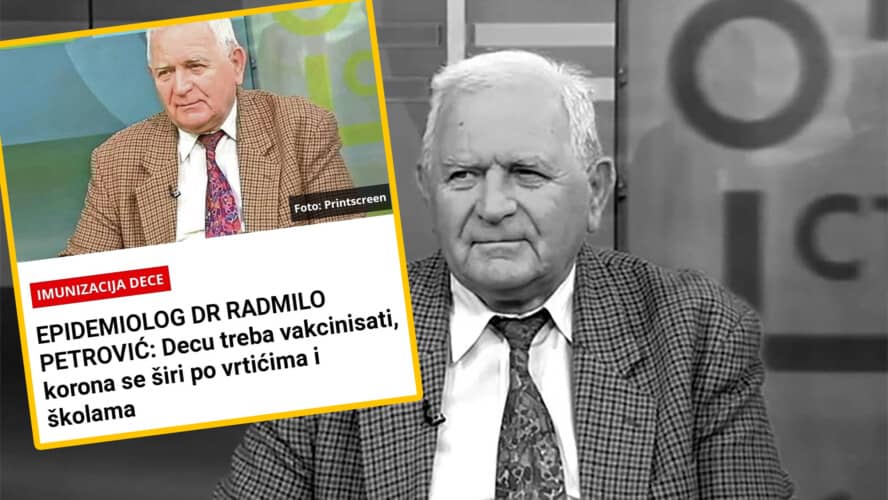 Kako je govorio iznenada preminuli a vakcinisani dr Radmilo Petrović: Srbi su bandoglavi, sve treba zatvoriti a decu vakcinisati (FOTO)