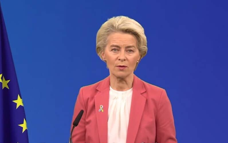  Evropska komisija izbacila iz video-obraćanja predsednice Ursule fon der Lajen rečenicu o broju stradalih Ukrajinaca