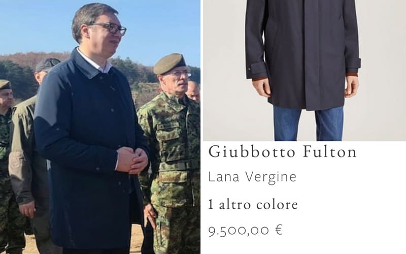 “Skroman” jedan čovek! Dok narod nema leba da jede Vučić šeta jaknu od 9.500 evra (VIDEO)