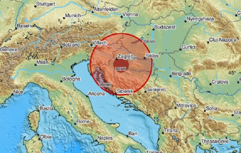  ZEMLJOTRES kod Zagreba, potres se osetio i u drugim mestima