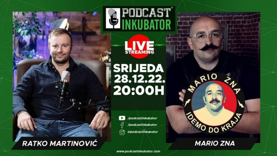 MARIO ZNA večeras u PODCAST INKUBATORU! Ovo se ne propušta