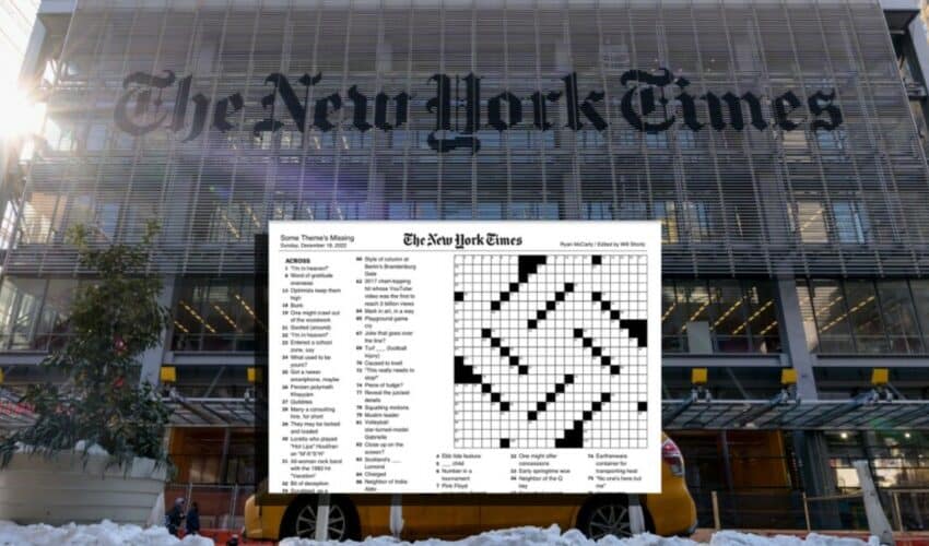  Njujork Tajms objavio ukrštincu sa SVASTIKOM i to na prvi dan JEVREJSKOG PRAZNIKA