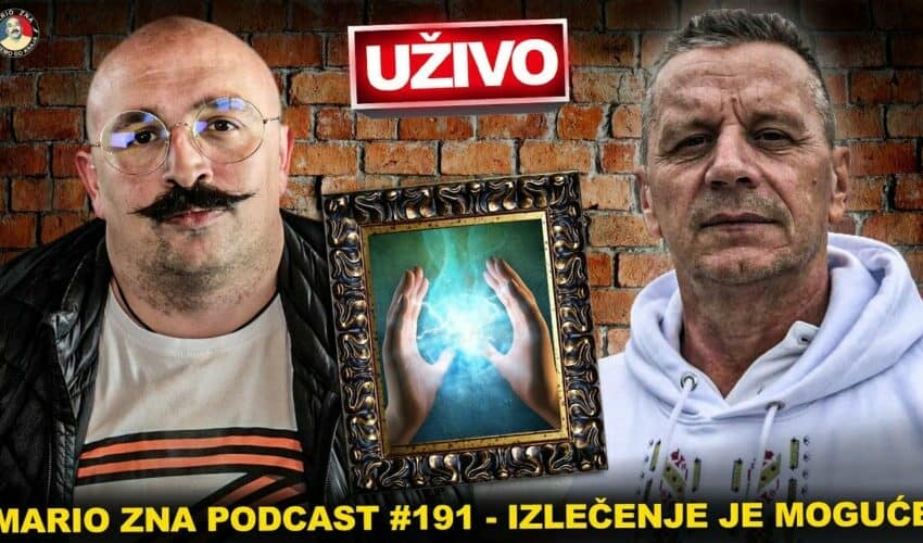  VEČERAS od 20h UŽIVO! Podcast Mario Zna i Slavko Matanović: “Izlečenje je moguće”