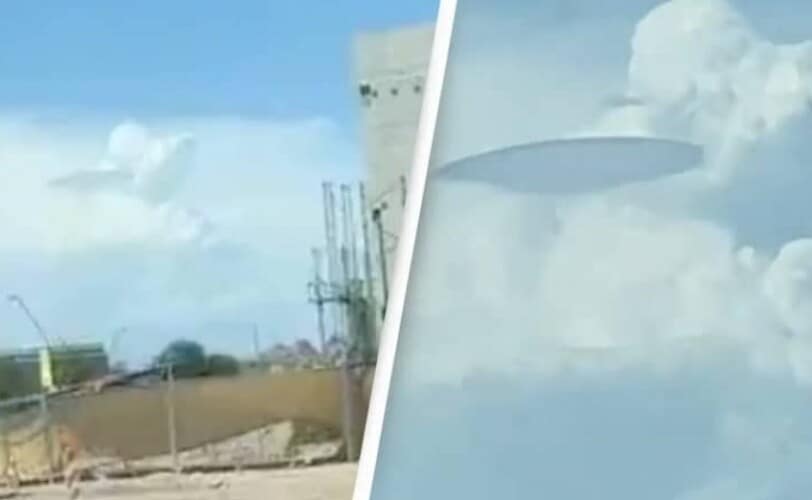  Ljudi na društvenim medijima se uznemirili nakon što su primetili ogroman ‘NLO’ kako lebdi na nebu