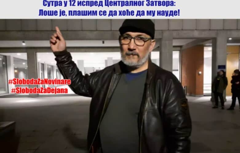  Brat Dejana Zlatanovića ide ispred Centralnog zatvora: “Loše je, plašim se da hoće da mu naude”