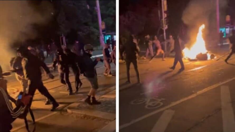 Vikend ANARHIJE u Nemačkoj! ANTIFA militanti palili gradove, napadali policiju eksplozivnim sredstvima (VIDEO)