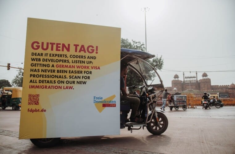  Nemačka u Indiji postavlja reklame za imigrante: “Nikada nije bilo lakše dobiti papire”