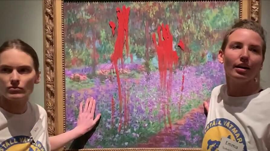 EKOLOŠKI LUDACI izveli novi napad na UMETNOST- Ovog puta na meti slika čuvenog Kloda Monea