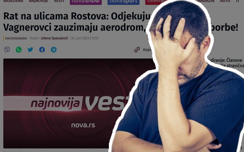  Ima onih koji ovo čitaju! Pogledajte kako je NOVA S danas širila najgoru vrstu dezinformacija vezanih za Rusiju