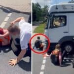 Viralno! Klimatski histeričari ponovo blokirali put u Nemačkoj, vozač kamiona p*pizdeo i krenuo da ih gazi (VIDEO)