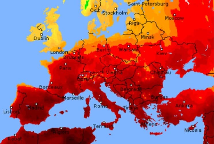  KLIMATSKA PANIKA 2.0! Karte u jarko crvenoj boji i lažni podaci temperaturnih merenja