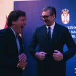Taker Karlson se sastao sa Vučićem u Budimpešti: "Ovu zemlju je bombardovao NATO" (VIDEO)