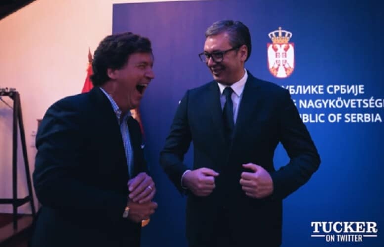  Taker Karlson se sastao sa Vučićem u Budimpešti! Najpoznatiji voditelj odmah izneo UTISKE (VIDEO)