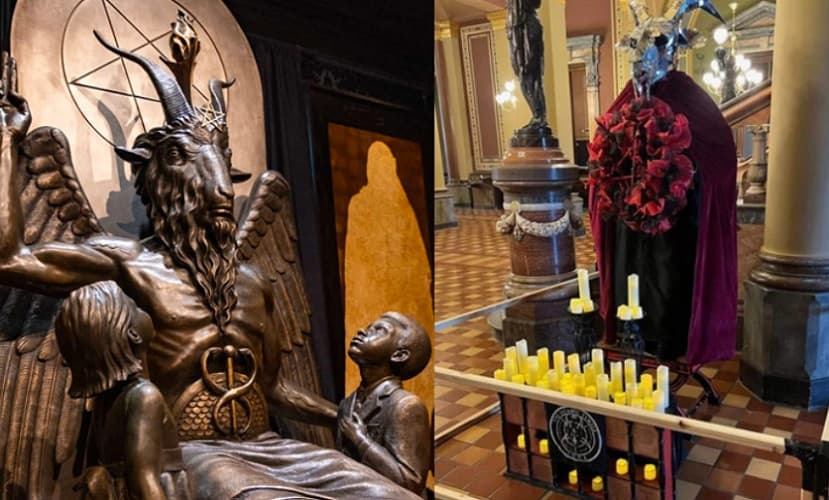  SAD: U vladinoj zgradi postavljen Satanistički oltar za obožavanje đavola