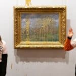 Bolest mozga! Klimatski aktivisti sada supom gađali sliku Kloda Monea u Lionu (VIDEO)