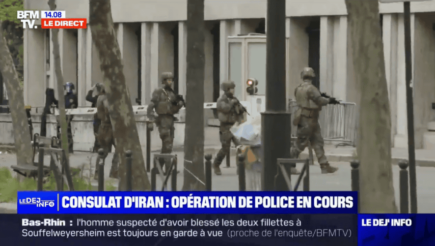 Počeo je haos! U PARIZU muškarac upao u IRANSKU ambasadu i preti da će se razneti! Specijalna policija blokirala deo grada (VIDEO)