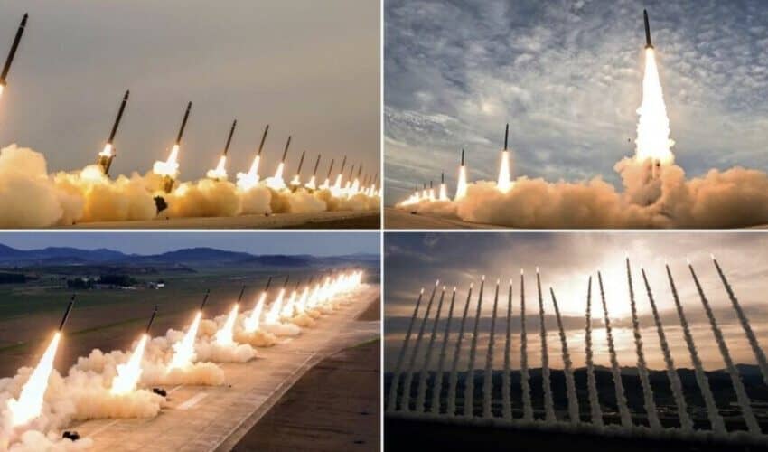  Kim Džong Un nadgleda masovno lansiranje balističkih raketa – Upaljeno crveno svetlo u Japanu i Južnoj Koreji (FOTO/VIDEO)