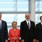 Vučić na ručku sa Kurtijem, Ramom i fon der Lajenovom: Srbija ostaje posvećena evropskom putu