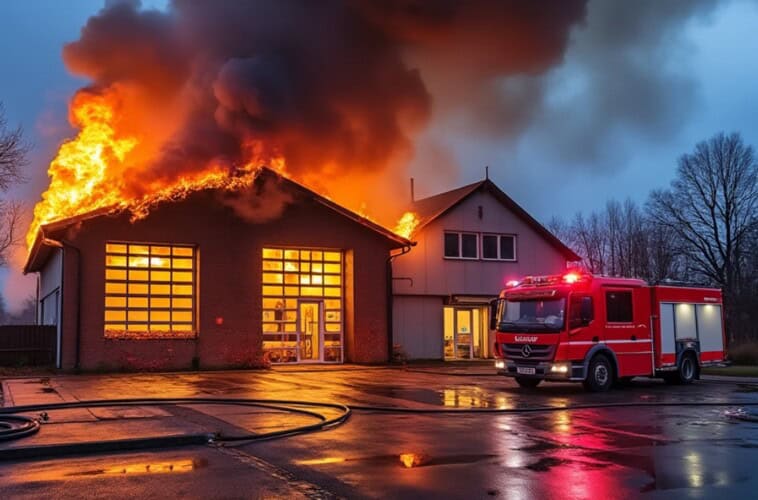  NEMAČKA: Vatrogasni dom izgoreo do temelja jer pazite „Nije postojao alarm za uzbunu od požara“