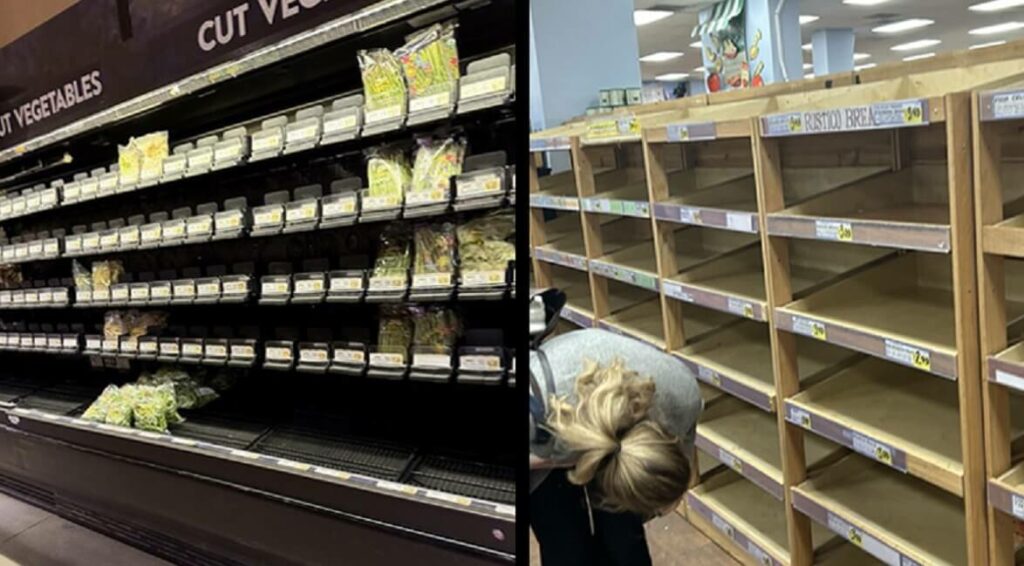 OPŠTI HAOS U SAD! Amerikanci kao da se spremaju za sudnji dan - Prazni rafovi u prodavnicama, panična kupovina! (FOTO, VIDEO)