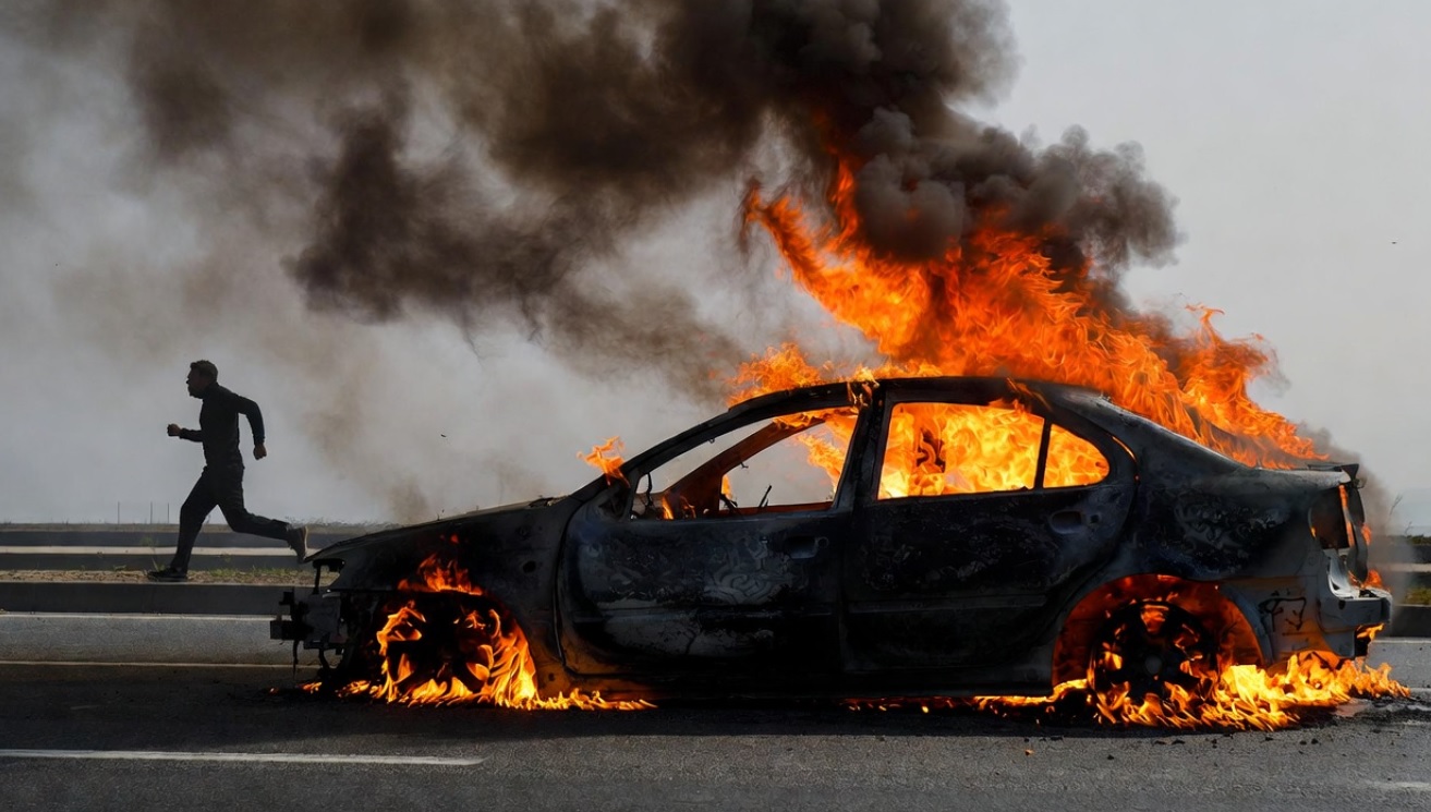 SMRTNA ZAMKA NA TOČKOVIMA: Sudar u električnom autu može biti poslednji